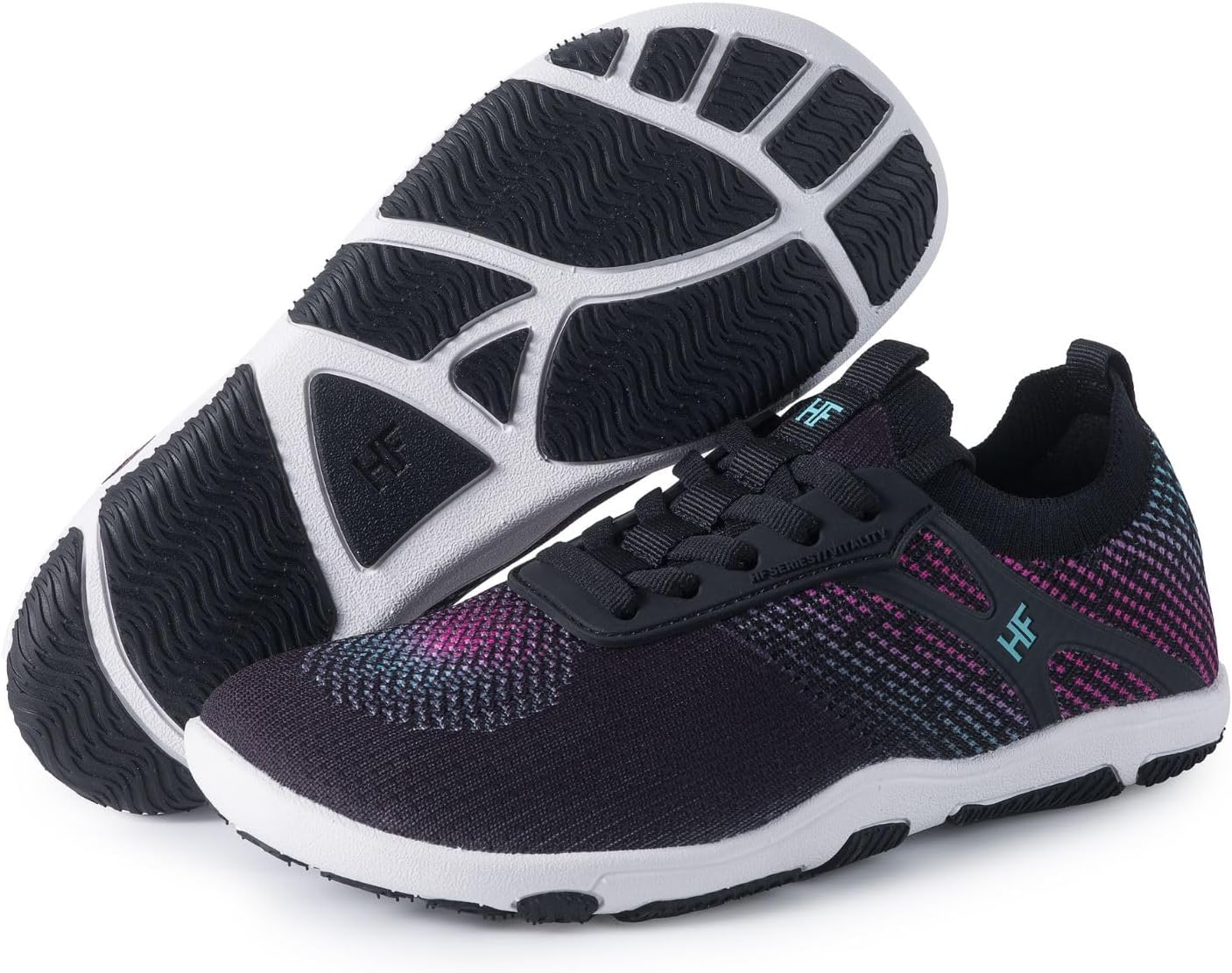 HF Vitality Healthy Ergonomic Supportive Barefoot Shoes, Zero Drop Sole, Wide Toe Box, Lightweight, Breathable Walking Sneakers Outdoor Running Footwear Unisex