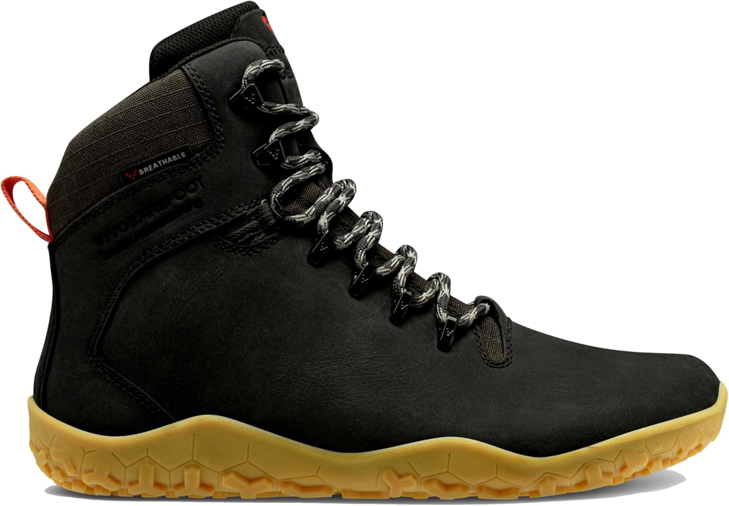 Vivobarefoot Tracker II FG Womens Barefoot Hiking Boots | Waterproof & Puncture Resistant | All Weather & Terrains | Wide Fit Grounding Shoes Obsidian