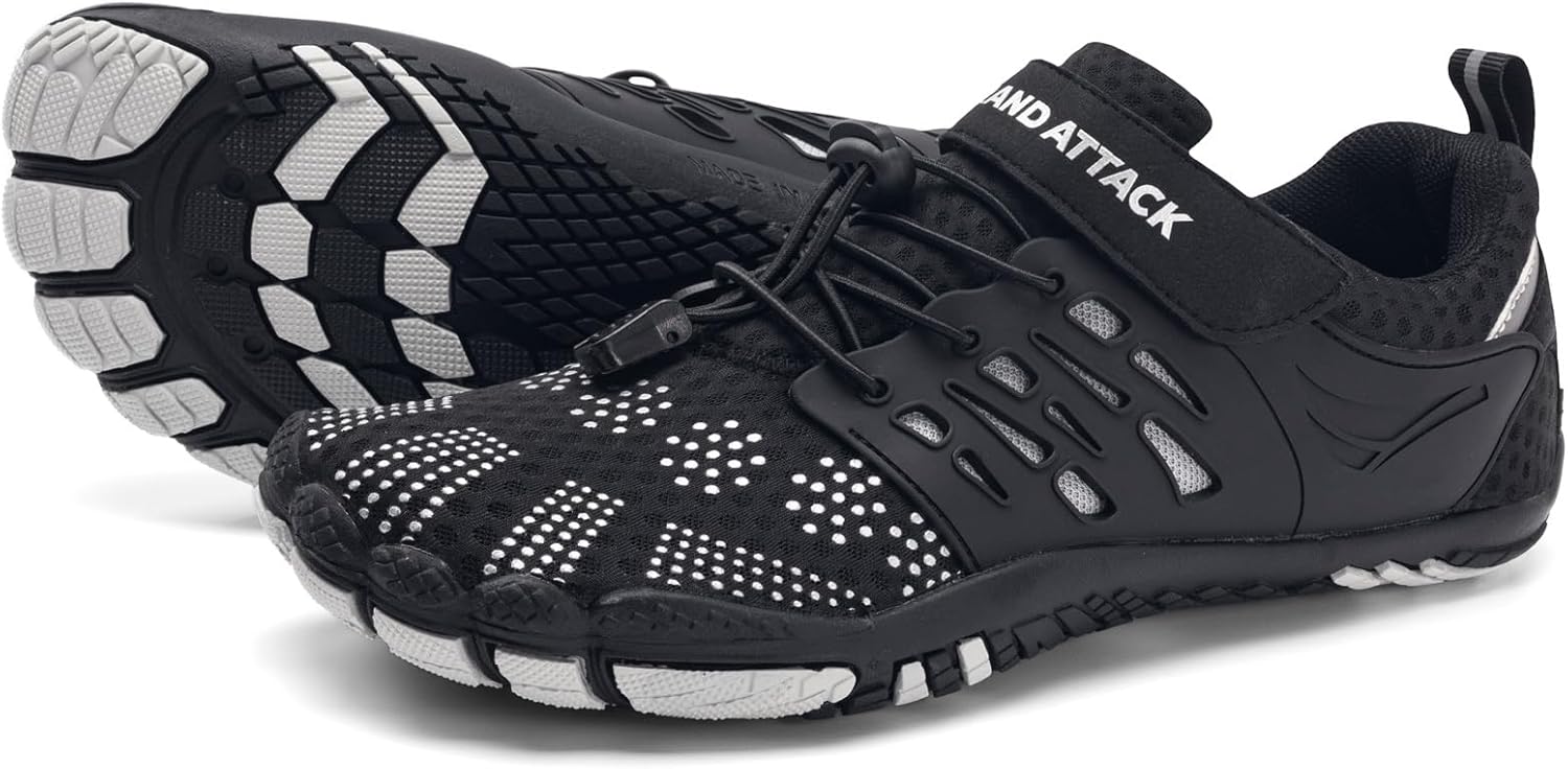 Grand Attack Barefoot Shoes Women Minimalist Zero Drop Lightweight Cross-Trainer for Wrestling Boxing Weightlifting Walking Shoes