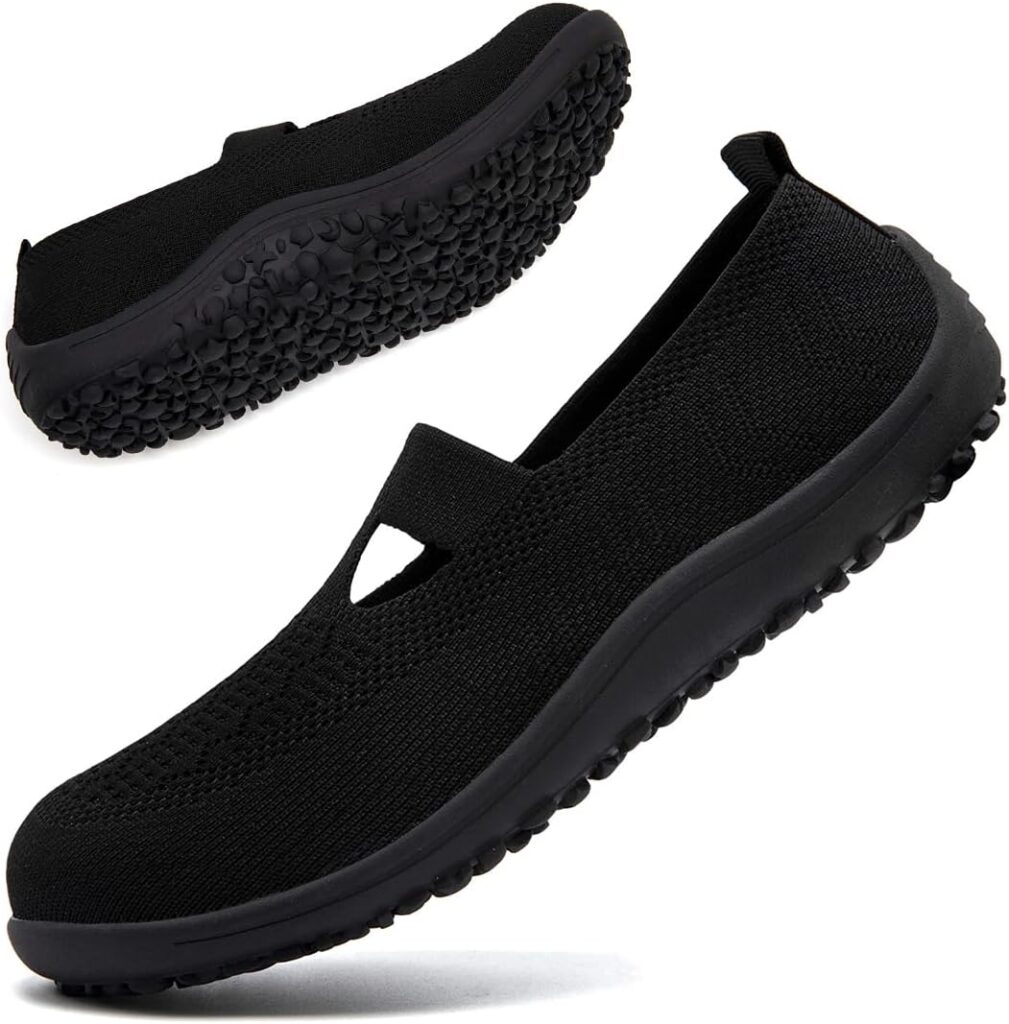 Women's Barefoot Shoes Slip on Zero Drop Workout Shoes Minimalist Walking Sneakers Lightweight Comfortable Footwear Athletic Sports Gym