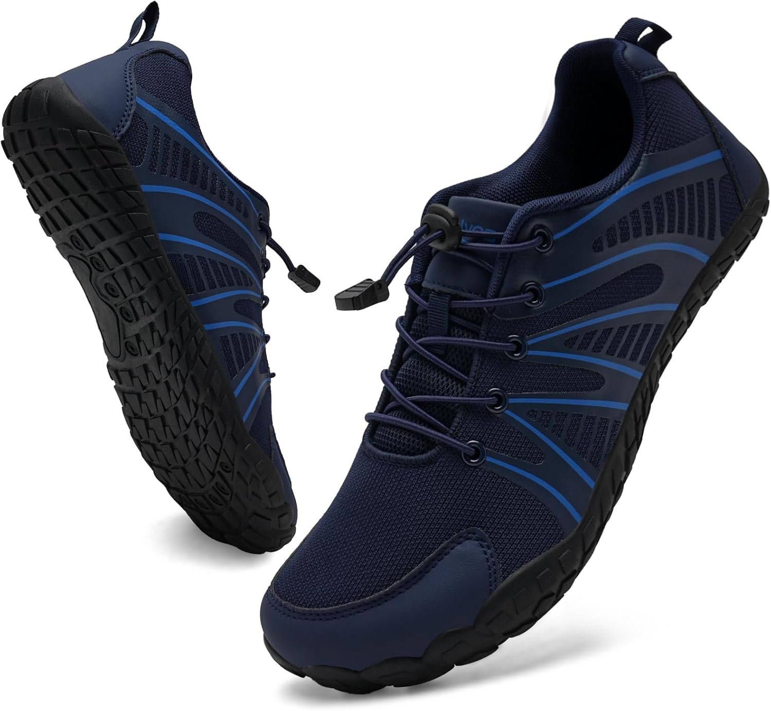 WateLves Barefoot Water Shoes Women Men Breathable Wide Width Toe Box Beach Walking Shoes Comfortable Slip On Minimalist Sneakers for Travel Hiking