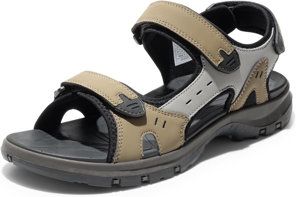 DREAM PAIRS Men’s Arch Support Hiking Sandals Sport Outdoor Athletic Comfortable Summer Beach Water Sandals