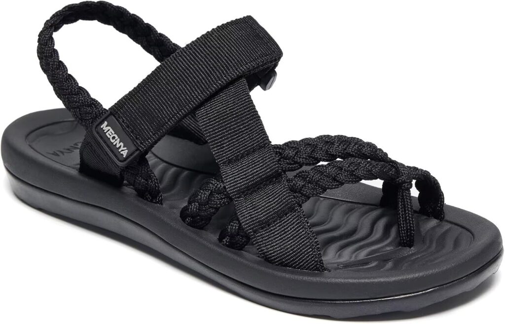 MEGNYA Hiking Sandals for Womens, Comfortable Walking Flip Flop Sandal...