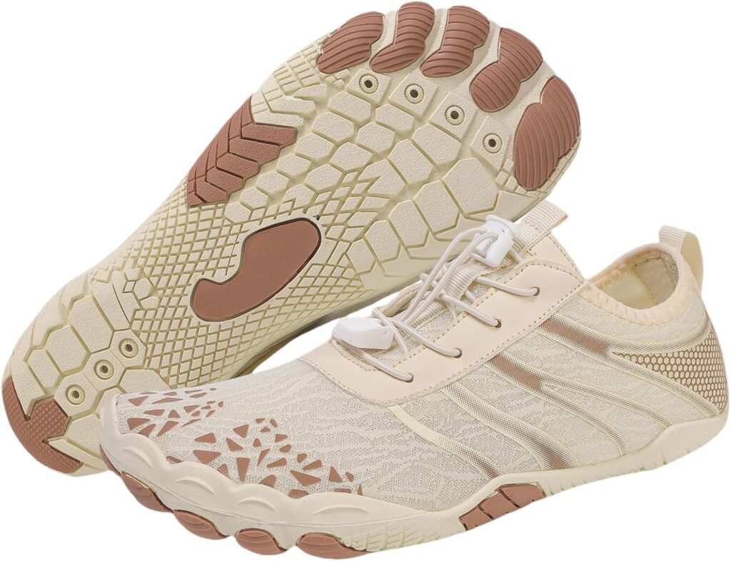 Smoneyful Hiking Footwear Barefoot Shoes Women, Breathable Non Slip, W...