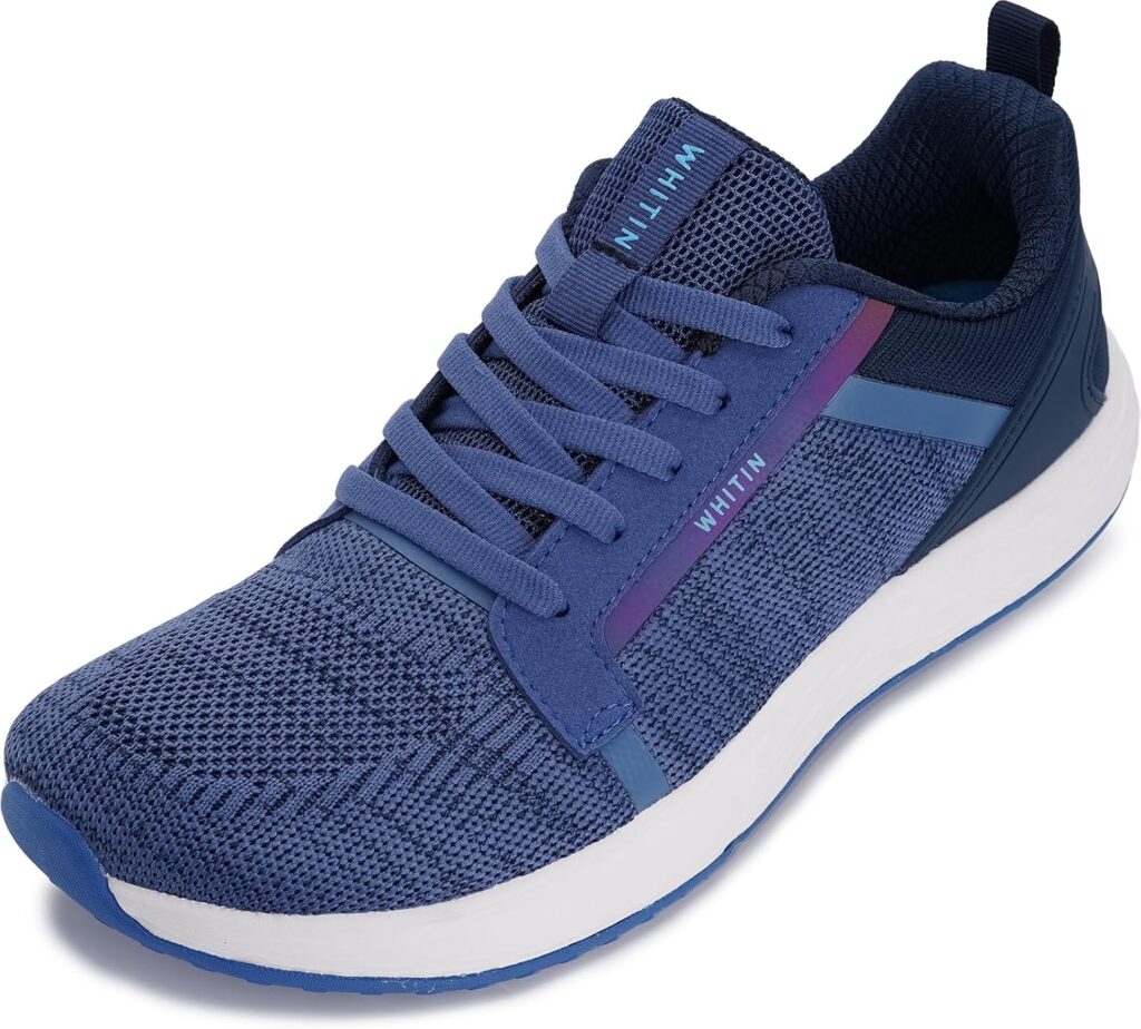 WHITIN Men's Wide Toe Box + Zero Drop Sole Road Running Shoes | Rubber Outsole