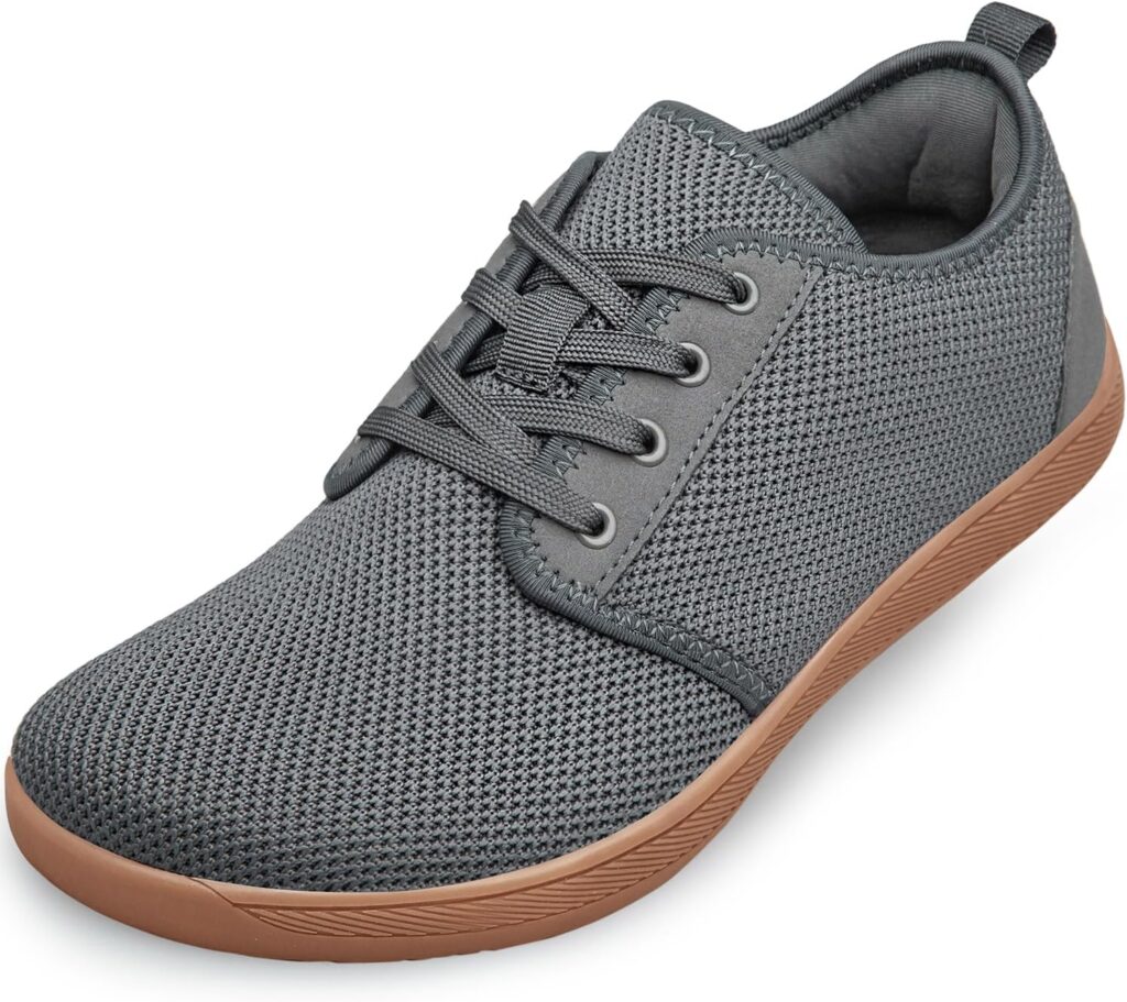 Raoendis Mens Walking Shoes Wide Toe Box Barefoot Shoes Minimalist Zero Drop Shoes Breathable Fashion Sneakers