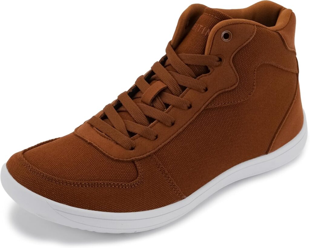 WHITIN Men's Canvas Minimalist Barefoot Shoes + Wide Toe Box + Zero Drop
