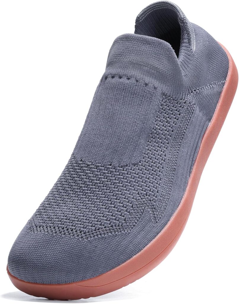 ZVC Slip On Barefoot Shoes Men Women Wide Toe Box Shoes Zero Drop Shoe Minimalist Sneakers
