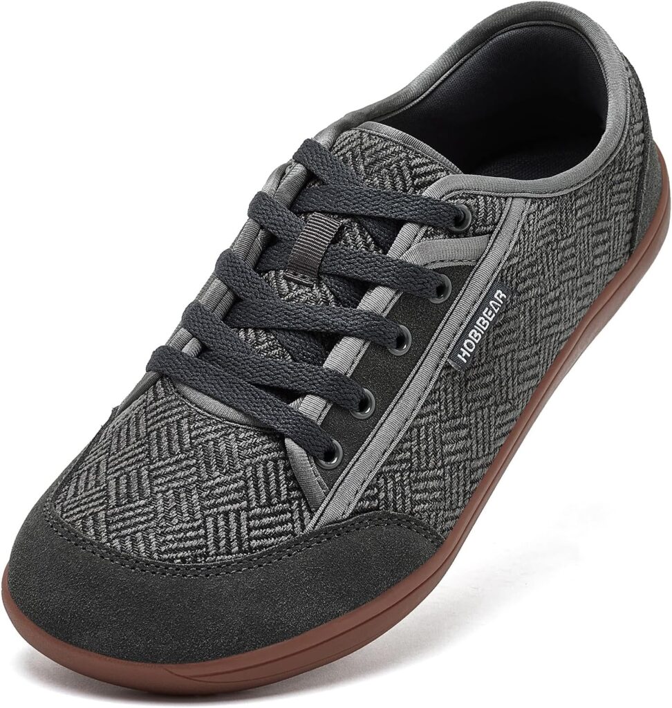 HOBIBEAR Barefoot Shoes for Women Men Zero Drop Sole Wide Toe Box Walking Sneakers