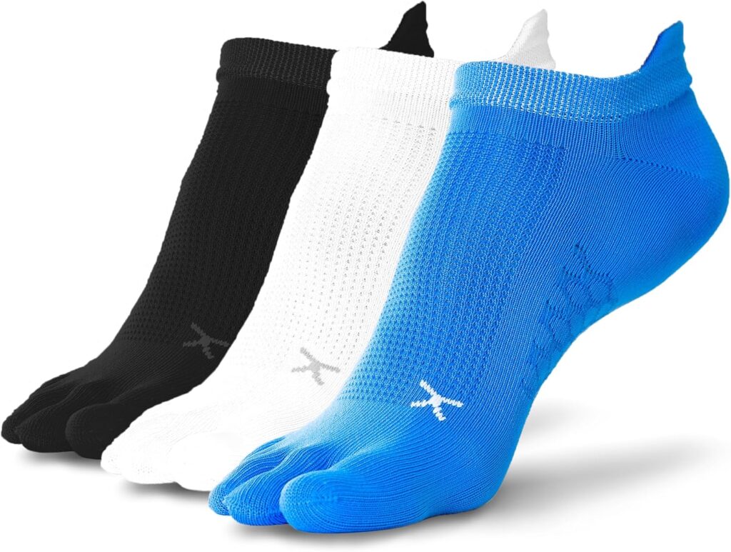 Flux Adapt Toe Socks for Men & Women - Moisture-Wicking Finger Socks f...